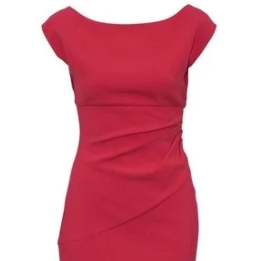 DVF Blue Jori Knit Fitted Sleeveless Dress Sz 12